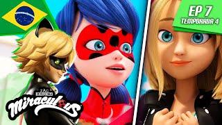  MIRACULOUS |  ESMAGADORA  | Episódio completo ▶️ Temporada 4 Ep 7 | BRASIL 