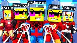 Minecraft But I Can Be ANY SUPERHERO I Want!