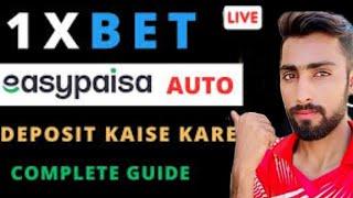 How to 1xbet deposit money from easypaisa Auto || 1xbet mein paise kaise dalen jazzcash