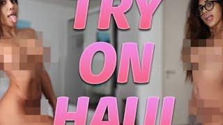 4K Transparent dress Haul Dress no bra no panty