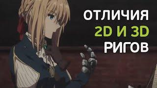 Отличия 2D и 3D ригов.