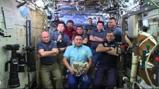 Three Space Station Crews Answer Questions from the International Media