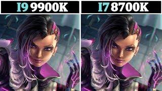 (OC/STOCK) I9 9900K vs (OC/STOCK) I7 8700K | Tested 13 Games |