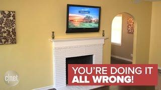 Why a TV should never be mounted over a fireplace (You're Doing It All Wrong!)