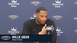 Willie Green recaps loss | Pelicans-Grizzlies Postgame Interview 1/24/2025