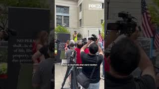'Not how a free society works': Protester bashes Trump admin for handling of Kilmar Abrego Garcia
