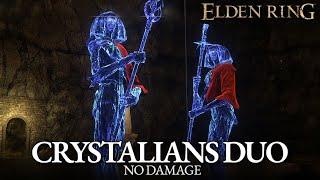 Duo Crystalian (Spear) & Crystalian (Staff) Boss Fight (No Damage) [Elden Ring]