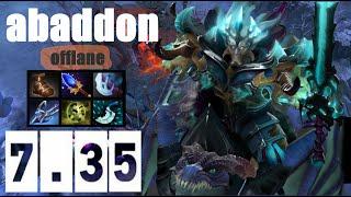 Новый Абаддон  абадон топ-1 оффлейн. Новый патч 7.35  - ABADDON OFFLANE dota 2