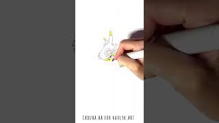  Luca from Angry Birds Art  Quick & Fun Tutorial  #shorts #drawing #RavlykArt