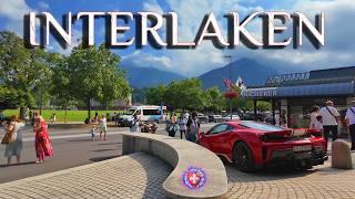 INTERLAKEN SWITZERLAND  Amazing Village in the Swiss Alps Walking tour 4K HDR 