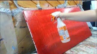 How to paint a red subtle abstract background - STEP by STEP