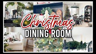 CHRISTMAS DINING ROOM DECORATE WITH ME | CHRISTMAS DECORATING IDEAS 2024