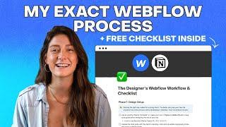 My EXACT Webflow project process (FREE notion checklist inside)