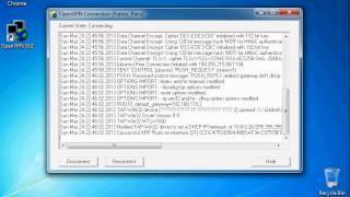 How configure VPN OpenVPN connection Windows 7