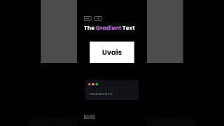 Unique CSS Tips - Gradient Text  #webdevelopment #css