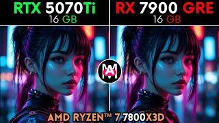 RTX 5070 Ti VS RX 7900 GRE : TEST IN 20 GAMES | 1080P | 2K | 4K