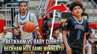 Beckham Black VS Baby Curry!! I Witnessed One Of The Best Shooting Performances Of All Time!!