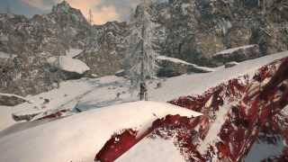 FF14 ARR Coerthas central highlands  music and view (north of Boulder downs)