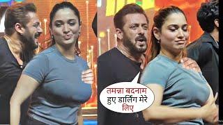 Tamanna Bhatia Salman Khan Couple Dance First Time in Dubai for Dabangg Tour Rehearsal