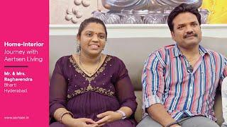 Unveiling Raghavendra and Swathi's home interiors | Aparna Cyberscape | Aertsen Living