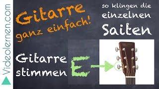 Gitarre stimmen - so klingen die Saiten