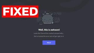 How To Fix Discord Well this is Awkward Crash Error Message
