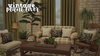 plant lover's vintage apartment 🪴 | the sims 4 apartment renovation | cc