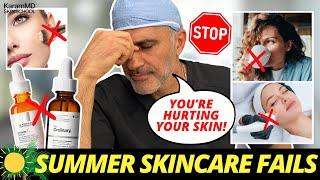 10 Summer Skincare Mistakes that will WRECK Your Skin!! (Change ASAP!)