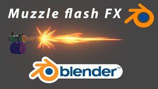 Muzzle flash FX in Blender addon