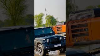 NEW THAR Z BLACK EXCAVATOR #viralvideo#desi#modified#trending#washing#carwash#excavator#thar#newcar