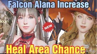 Rise Of Eros Flame Falcon Alana Heal Area Increase Success rate. (ignore i said Dragon cry Eileen)