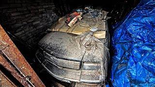 Откопали гараж спустя 17 лет Гангстерская тачка в пыли