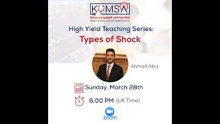 High Yield Teaching: Types of Shock 28/03/2021