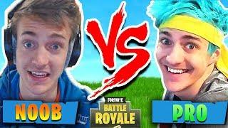 NINJA FIRTS GAME on FORTNITE BATTLE ROYALE - From NOOB to NINJA!