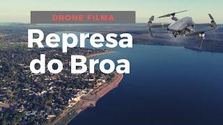 DRONE FILMA!!! Represa do Broa.