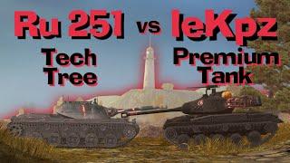 WOT Blitz Face Off || RU 251 vs leKpz M 41 90