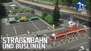 Straßenbahn & Buslinien zur erhöhten U-Bahn Station in Cities Skylines 2! | Great Lake 174