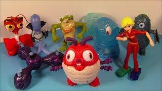 2009 MONSTERS vs ALIENS SET OF 8 McDONALD'S HAPPY MEAL MOVIE FIGURES VIDEO REVIEW