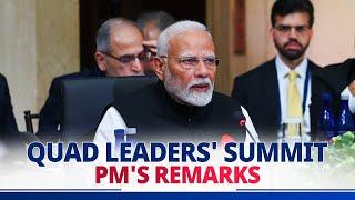 PM Modi's remarks during Quad Leaders' Summit in the US