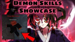 Demon Skills Showcase | Location + Requirements - Demon Slayer RPG 2 [Roblox]