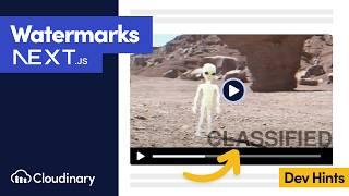 Add a Watermark to a Video in Next.js - Dev Hints