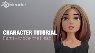 Blender Complete Character Tutorial  - Part1 - Modeling the Head