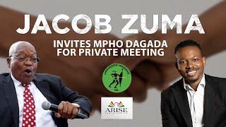 Mpho Dagada and Jacob Zuma have a private meeting