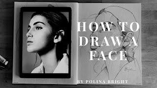 HOW TO DRAW A FACE V.3 | Speed-time process