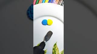 This final shade is pure happiness! 🫠 #art #colormixing #satisfying #guessthecolor #airdryclay #dry