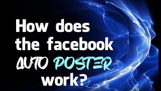 HOW DOES THE FACEBOOK  AUTO POSTER WORK ?