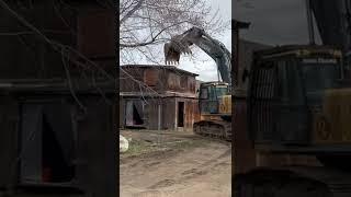 First bite out of Cooter Jones old spot. Heavy demo knocking it all down.