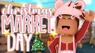 Christmas Activity Day!  *TREE LOT, MARKET* ️ | Roblox Bloxburg Roleplay with Voice