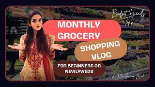 Monthly Grocery Shopping | Grocery Shopping For Beginners/Newlyweds | The Miscellaneous Mind.