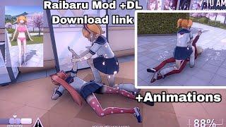 breaking arms! Mod Raibaru +Animations +DL (download link)  / #yanderesimulator #mod #game #Raibaru